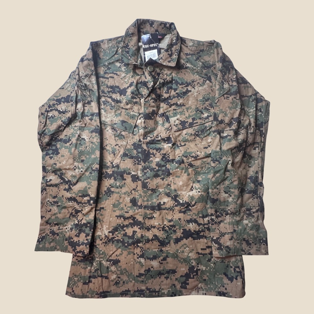 TRU-SPEC Jacket Mens X-Small Long TRU Digital Woodland Camo Tactical NEW